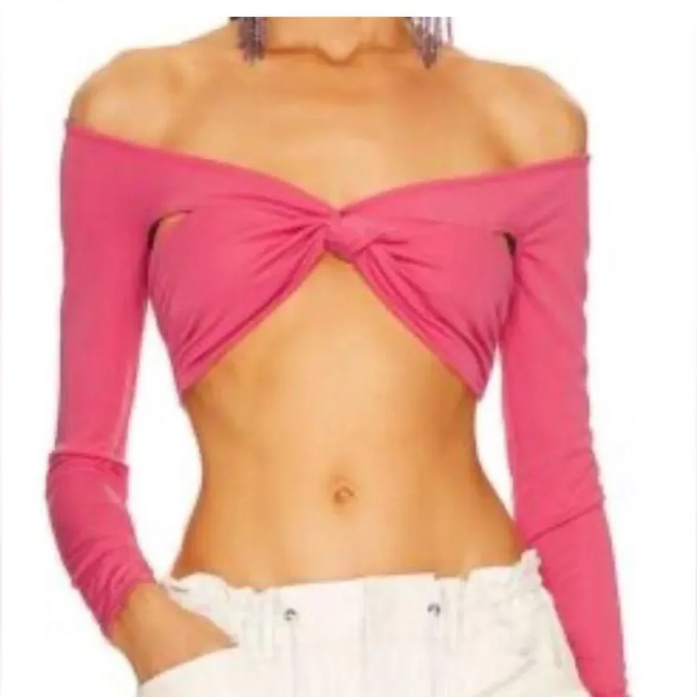 Revolve X Dundas Pink Off-Shoulder Women's Top size small